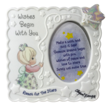 Precious Moments Frame Wishes Begin When You Reach for the Stars Signed 4.75" - £11.40 GBP