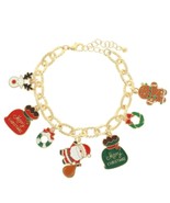  Christmas Theme Enamel Charm Bracelet - $29.85