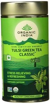Lot of 2 Organic India Classic Tulsi Green Tea 200 Gms Ayurvedic Natural Health - £33.44 GBP