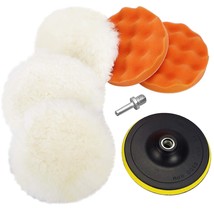 7Pcs 6 Inch Drill Buffer Attachment With Buffing Wheel, Sponge And Wool ... - £19.15 GBP