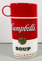 Vintage 1998 Campbells Soup Cantainer Lunchbox Insulated Plastic Thermos 11.5 Oz - £6.92 GBP