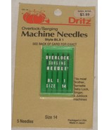 Dritz Overlock/Serging Sewing Machine Needles No. 151-14 Size 14 Sealed ... - $8.95