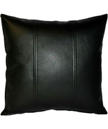 Black Genuine Sheepskin Leather Cushion Cover Decorative Mermaid Home Decor - $43.99