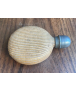 ANTIQUE VINTAGE HAND WOVEN RATTAN FRENCH PERFUME BOTTLE E. D. DEPOSE FIN... - $165.00