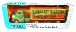 ERTL 1950 Publix  Markets Tractor Trailer Bank 3852-1HD 1/43 Scale - $28.69