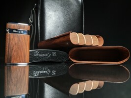 Brizard and Co. - Havana Traveler - Black Leather no cutter or lighter included image 8