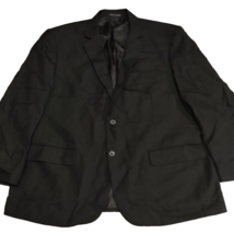 Jones New York Mens Blazer Black S46 Button Sleeve Inner Pockets Back Slit - £24.62 GBP