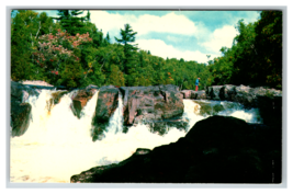 Beautiful Waterfall in  Topley British Columbia Broman Lake Postcard Unposted - £3.84 GBP