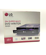 LG DVDRW 24x SATA Optical Drive Black GH24 GH24NSB0 DVD Writer - SEALED! - £30.21 GBP