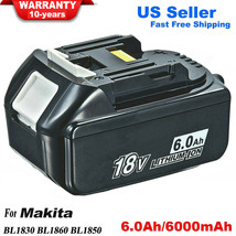 18V 6.0Ah Battery For Makita LXT Li-ion LXT400 BL1860 BL1850 BL1830 Tool... - £20.45 GBP