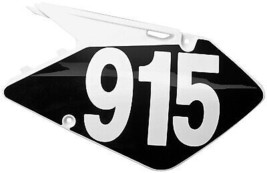 Factory Effex Pro Number Plate Stickers 5in. No. 4 Black - $5.95
