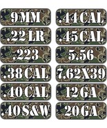 Camo Style 1 Ammo Can Vinyl Decals - Pick Your Caliber Get (2) Decals - $104.53 MXN