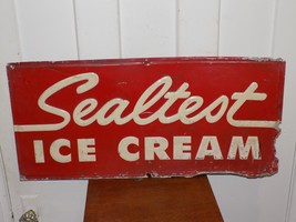 Vintage Sealtest Ice Cream Aluminum Embossed Sign - $3,192.73 MXN