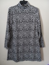 Massini Womens Sweater Dress Animal Print Size Medium Shift Dress - £14.19 GBP
