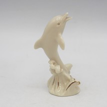 Lenox Dolphin 24K Finiture IN Oro Porcellana Su Onde - $24.76