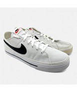Nike Court Legacy Canvas White Black Mens Size 12 Athletic Sneaker - $41.04 CAD