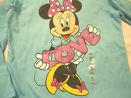 Old Navy Girls Tee Shirt Sz S 6-7 Collectabillitees Blue Minnie Mouse - £11.18 GBP