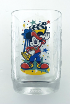 Walt Disney World Mickey Mouse Glass Tumbler McDonald&#39;s 2000 Disney Studios - £15.02 GBP