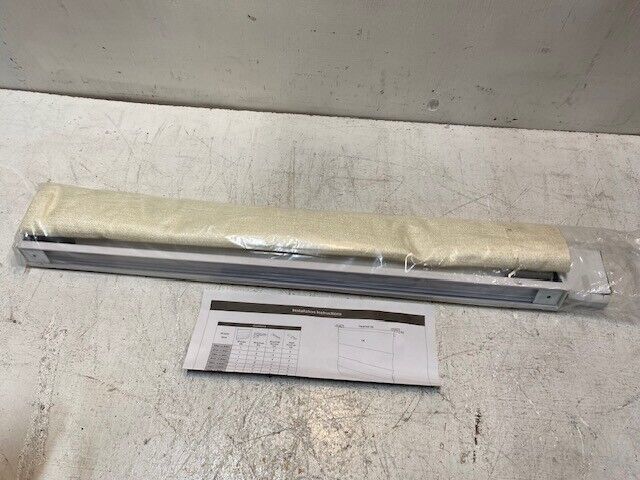 Fabric Cream Window Shade Mounting Kit 27&quot; Wide 64&quot; Long - $41.51