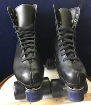 Roller Derby Vintage Men&#39;s Black Leather Skates Size 7 - $34.60