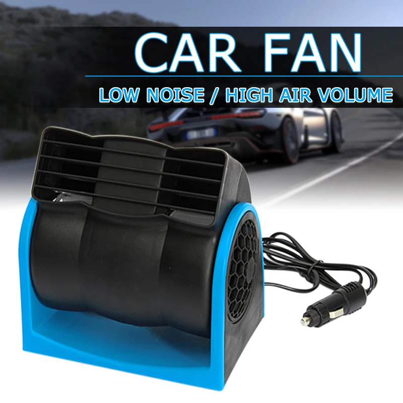 12V Car Adjustable Speed Air Conditioner Vehicle Air Fan Truck Boat Auto Cooling - £28.03 GBP