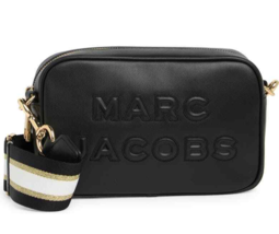 Marc Jacobs Flash Leather Camera Crossbody Bag Pouch ~NWT~ Black - £258.77 GBP