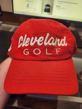 Red Cleveland Golf Hat men&#39;s sumitomo wedge cbx rtx zipcore srixon cursive logo - £7.78 GBP