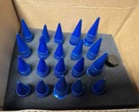 NEW 20 Pieces Blue Aodhan ah Power Racing Lug Nuts XT92 12 x 1.5 Steel S... - $74.24