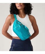 Athleta Blue Patterned Bag Excursion Crossbody BeltBag Blue - $24.75