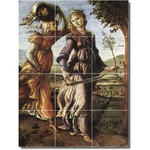 Sandro Botticelli Mythology Painting Ceramic Tile Mural BTZ00717 - £94.39 GBP+