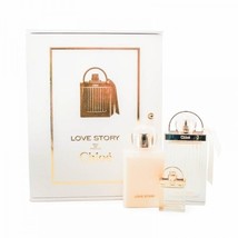 Chloe Love Story 2.5 Oz Eau De Parfum Spray 3 Pcs Gift Set - £96.94 GBP