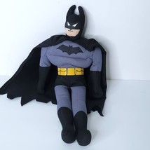 DC Comics Batman Plush 11&quot; Soft Cape Black Gray Stuffed Animal Figure - £15.81 GBP