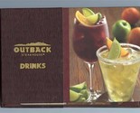 Outback Steakhouse Drinks &amp; Desserts Hard Cover Menu - $27.72