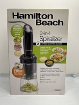 Hamilton Beach 3-in-1 Spiralizer 2 Speed Electric Slicer #59998 - £15.83 GBP