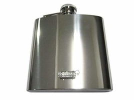 Kiola Designs Silver Toned Explosive Dynamite 6 Oz. Stainless Steel Flask - £39.84 GBP