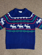 Vintage 70&#39;s Men&#39;s Reindeer Ski Sweater - £22.36 GBP