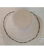 Vintage Silvertone Braided Wire 18&quot; Choker Collar Necklace Costume Jewelry - $207.30 MXN