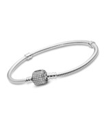 Jewelry Moments Sparkling Pave Clasp Snake Chain - £213.30 GBP