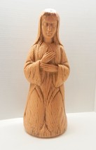 Empire Plastic Nativity Mary Wood Grain Look Blow Mold 18 Inch Brown - $24.99