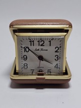 Fantastic Vtg Seth Thomas Wind-up Travel Alarm Clock Glow in the Dark UNTESTED  - £33.06 GBP