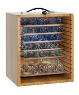 Minifigures Display Case 40K Army Action Figure D&amp;D Miniature Brown Carr... - €82,60 EUR