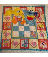 Vtg Playskool Fold N Go Activity Mat Sesame Street Baby Blanket Play Mat... - $16.83