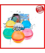 Vibrant 6 Pack Reusable Water Balloons - Self-Sealing for Hassle-Free Su... - $587.19 MXN