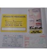 Tina Turner 4 piece 1996 Wildest Dreams World Tour Pass + Ticket Stubs L... - $19.77