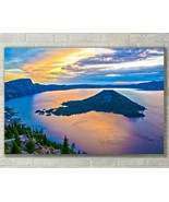 Crater Lake Sunrise, Oregon Scenic Wall Art, Fine Art Photo - Metal Canv... - £24.77 GBP+
