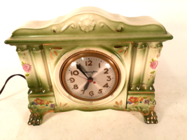 Vintage China Clock Electric Mastercrafters 22kt Gold Running - £30.50 GBP