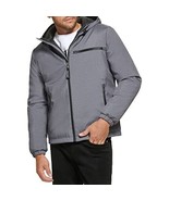 Calvin Klein Men&#39;s Classic Hooded Stretch Jacket gray SZ L NEW - $82.96