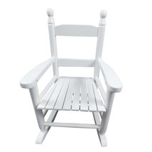 White Solid Wood Kids Rocking Chair - Indoor Outdoor Use - $71.99