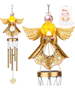 Gifts for Mom,  Angel Solar Wind Chimes for outside with Mother&#39;S Day Ca... - £25.15 GBP