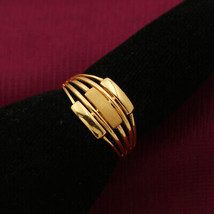 22k Seal Best Gold Finger Rings Size US 7 Dad Discount Anniversary Jewelry - £430.67 GBP